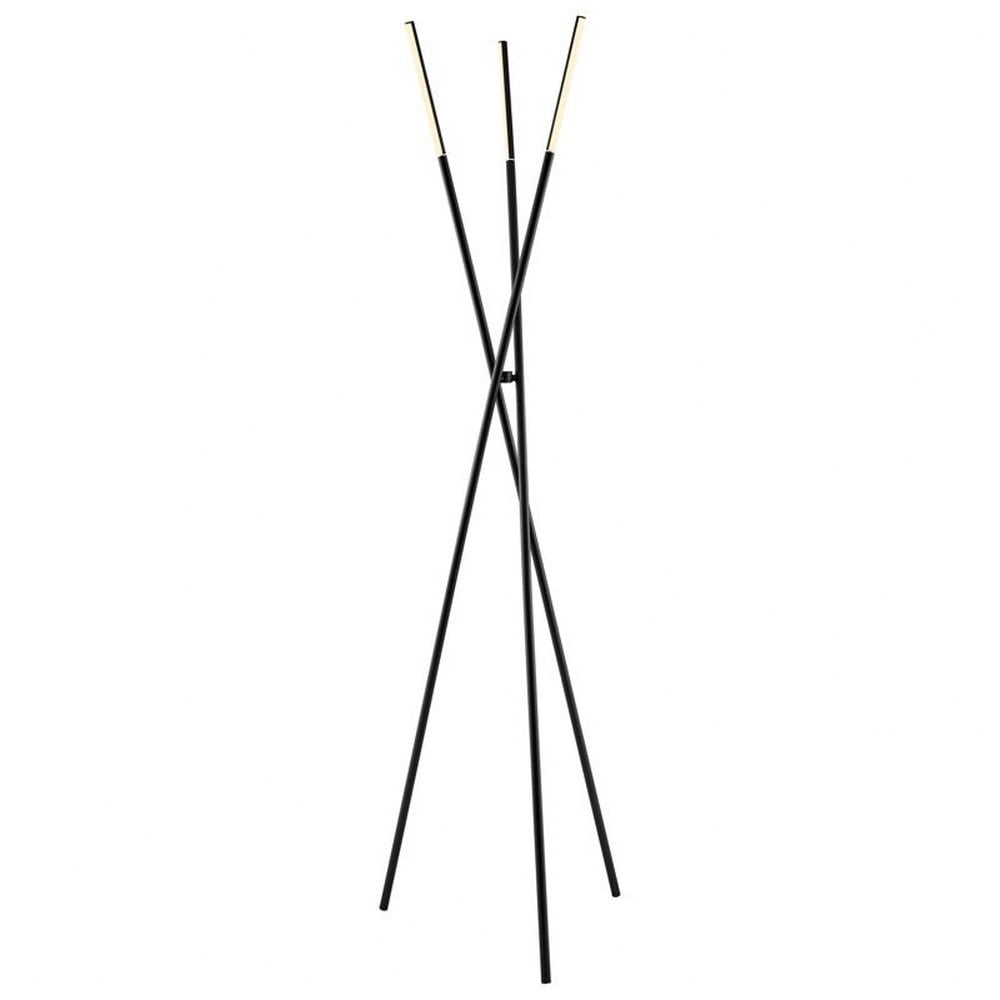 Lorant Minimalist Black Metal LED Tree Floor Lamp, 73.5"