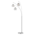thumbnail image 1 of Lite Source Ls-83702 Ladessa 3 Light 89" Tall Arc Floor Lamp - Nickel, 1 of 4