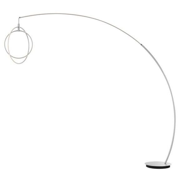 Lite Source Ls-83733 Monita 2 Light 81" Tall Led Arc Floor Lamp - Silver
