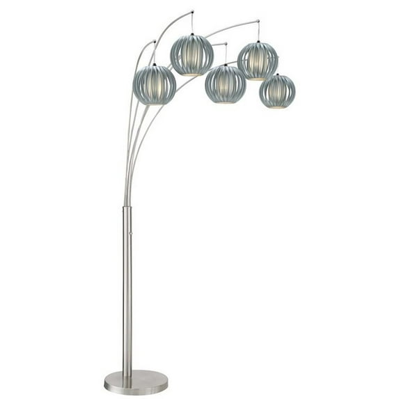 Lite Source Ls-8872 Deion 5 Light 90" Tall Arc And Tree Floor Lamp - Grey