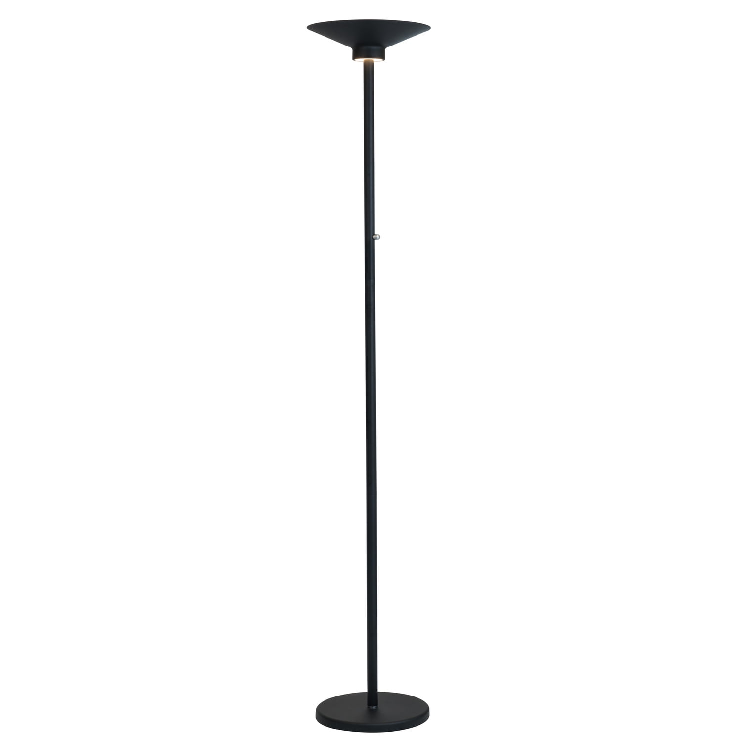 Lite Source Sappho 72" Black Finish LED Torchiere Lamp with Down Light