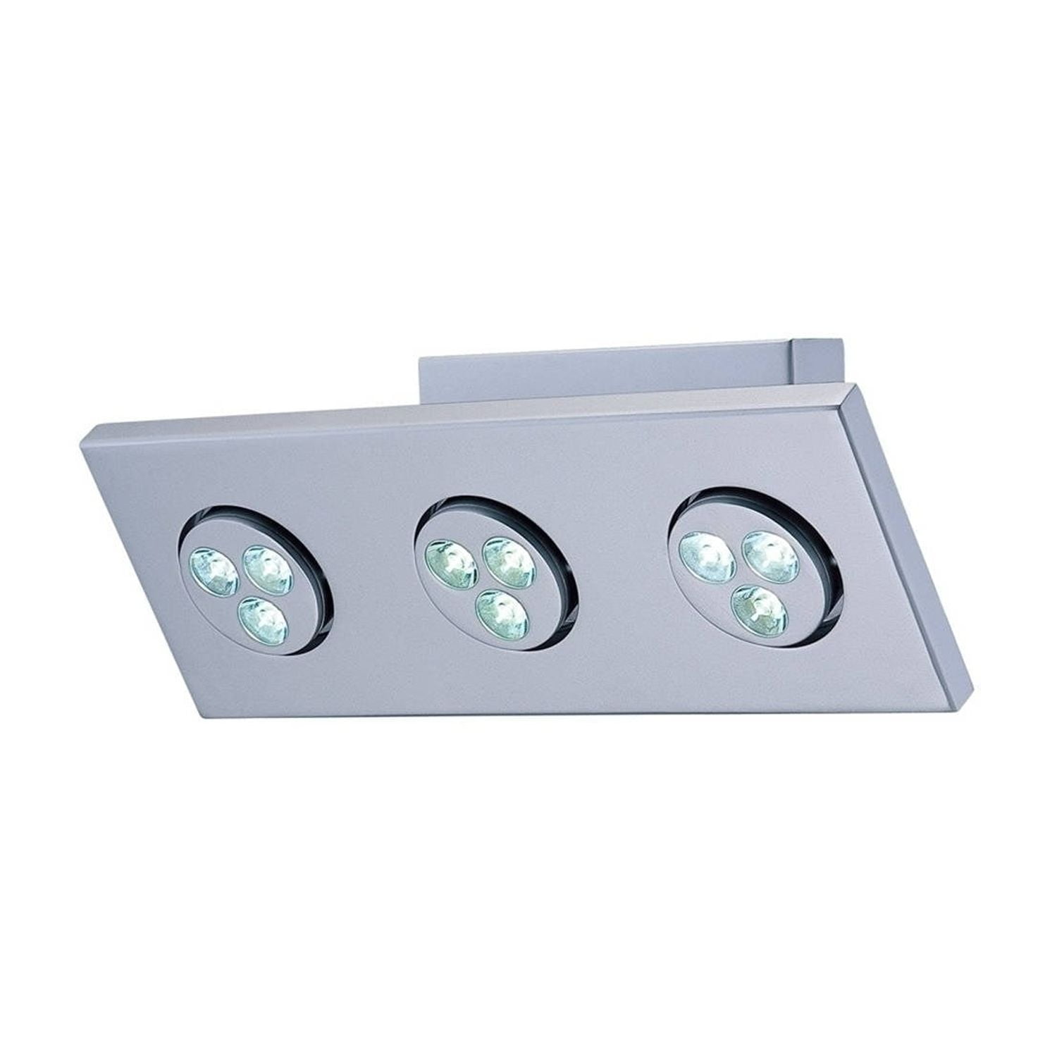 Sleek Silver Zella LED Direct-Wired Wall Sconce