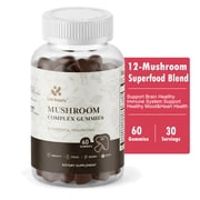 Lite Supply Mushroom Gummies 12 Blend - Mushroom Complex - Brain Booster, Immune Support, Energy - Mushroom Supplement for Men & Women