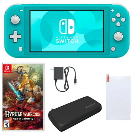 Lite in Turquoise with Hyrule Warriors: Age of Calamity and Accessories, Nintendo Switch