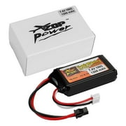 LiteBee 2s Lipo Battery 7.4v 1200mAh 100C SM 2P Plug Connector for RC Car Truck Boat Airplane