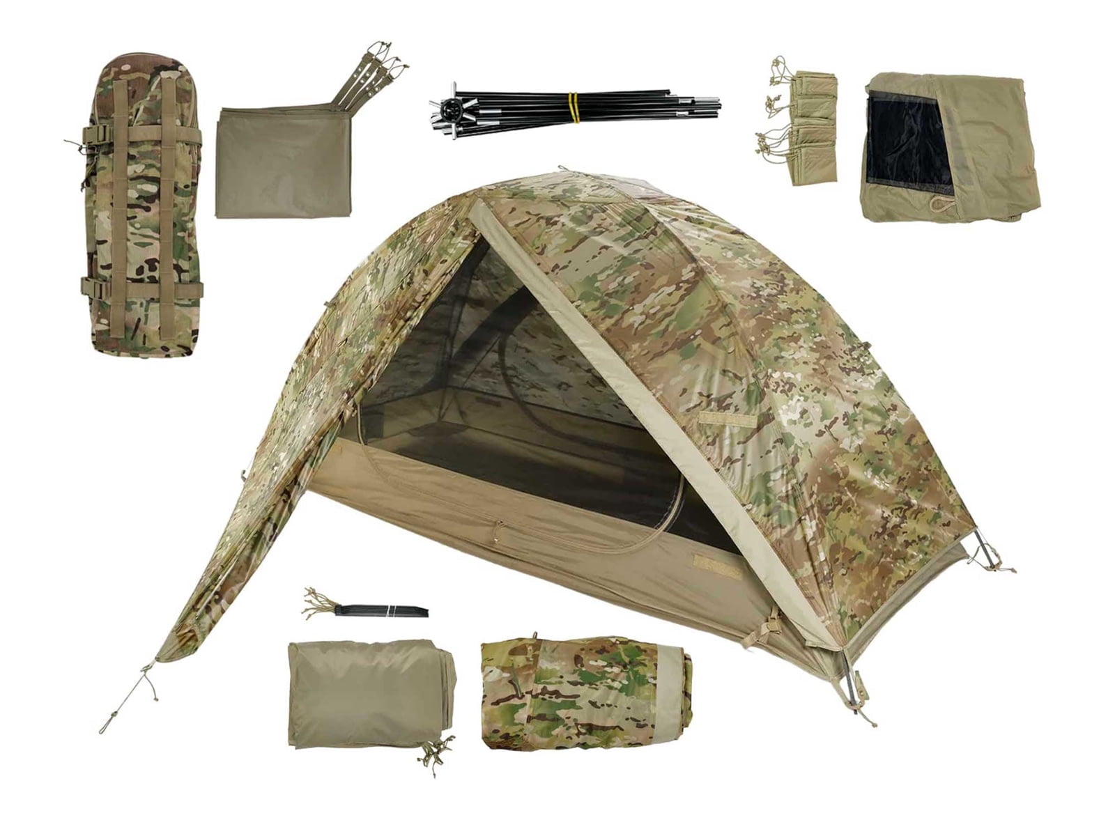 LiteFighter Fido Ai Individual Shelter System, Multicam Camouflage