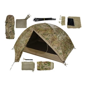 LiteFighter Gear Fido Ai Two Person Shelter System, Multicam Camouflage, 90in x 42in x 56in