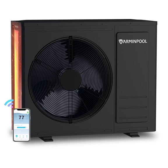 LiteFlow Series 35100BTU Pool Heat Pump for 10000 Gallons Above and In Ground Swimming Pools, Electric Pool Heater with Heating&Cooling Mode, WiFi Control, Titanium Heat Exchanger, 240V