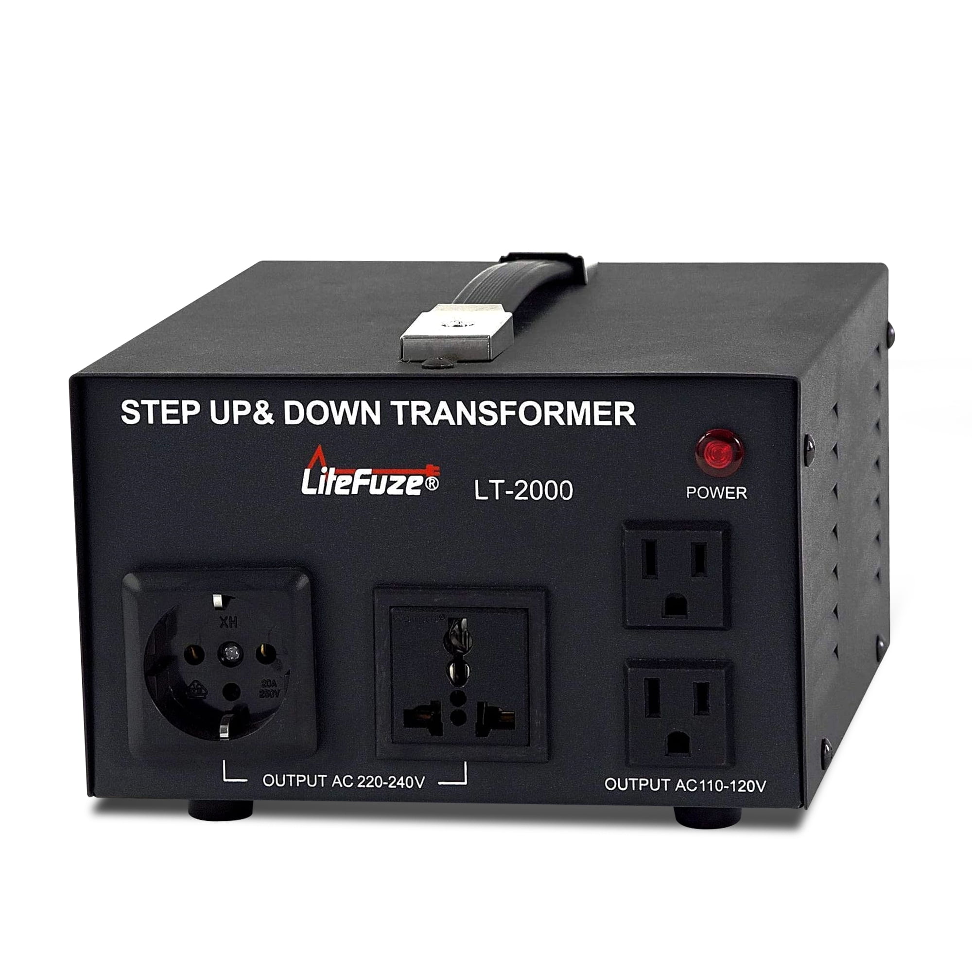 LiteFuze LT-2000 2000 Watt Smart Voltage Converter Transformer