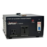 LiteFuze LT-2000UD 2000 Watt محول الجهد الثقيل تصعيد / هبوط
