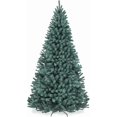 LiteHaven Artificial Christmas Tree, 6ft Premium Unlit Realistic Spruce ...