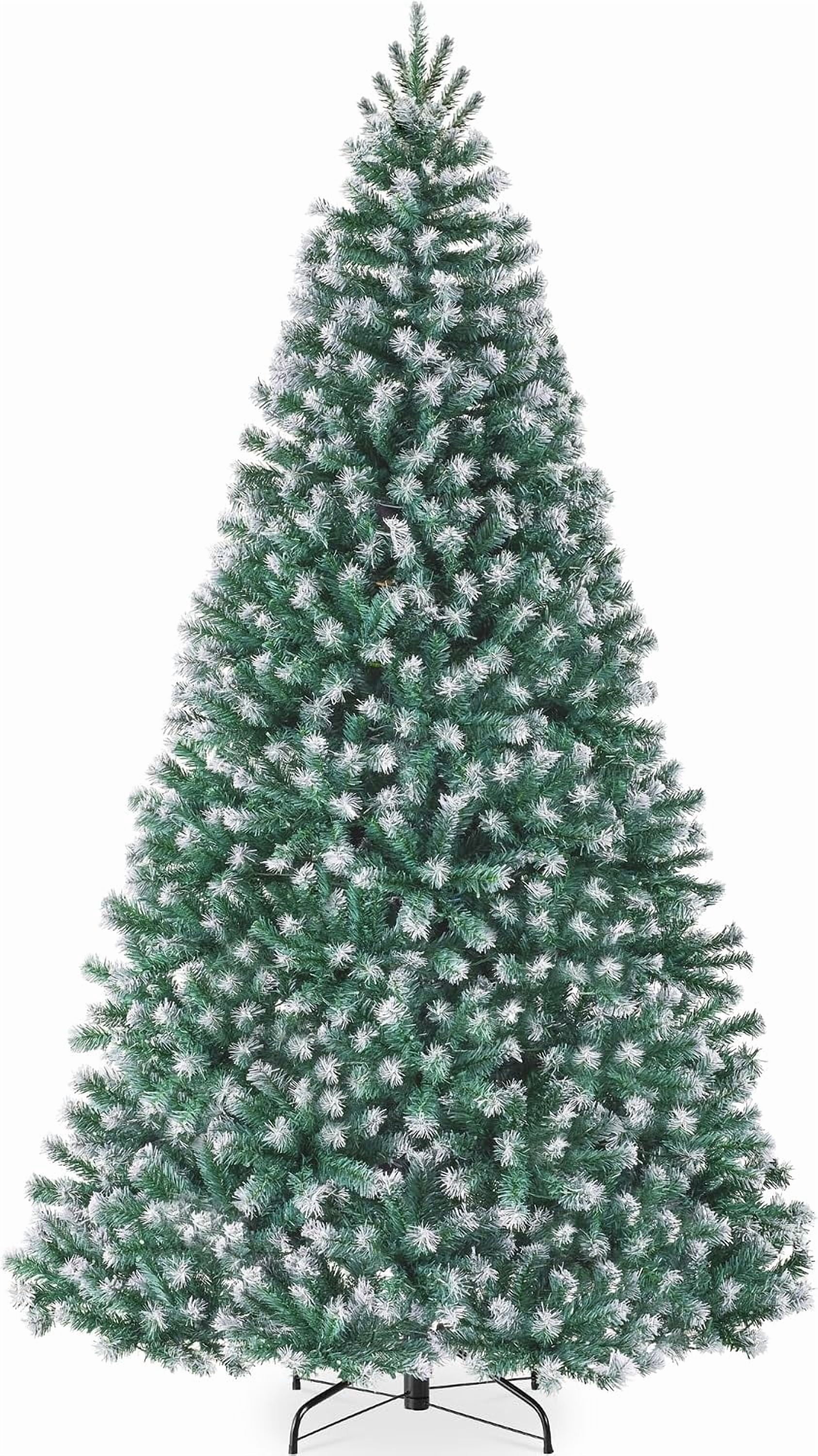 LiteHaven Artificial Frosted Christmas Tree, 6ft Premium Unlit ...