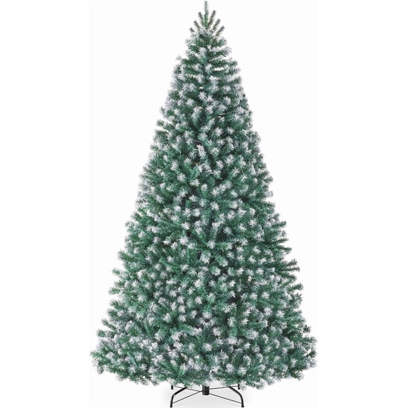 LiteHaven Artificial Frosted Christmas Tree, 6ft Premium Unlit ...