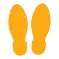 thumbnail image 1 of LiteMark 9 Inch Golden Yellow Unifoot Footprint Decal Stickers for Floors and Walls - Pack of 12, 1 of 1