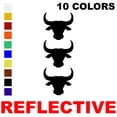 thumbnail image 1 of LiteMark Reflective Bull Decal Sticker for Bikes, Helmets - Pack of 3, 1 of 1