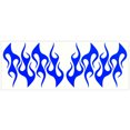thumbnail image 1 of LiteMark Reflective Stickers Decals for Helmets, Bicycles, Strollers, Wheelchairs - 4 Inch Flames - Blue, 1 of 2