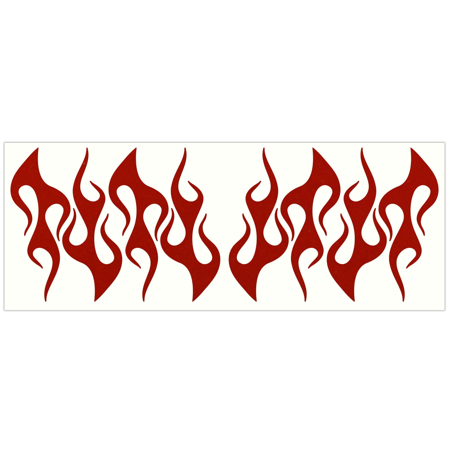 Red Flames Sticker LiteMark Reflective Stickers Decals for Helmets, Bicycles, Strollers ...