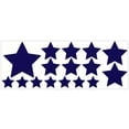 thumbnail image 1 of LiteMark Reflective Stickers Decals for Helmets, Bicycles, Strollers, Wheelchairs - Assorted Stars - Purple, 1 of 2