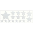 thumbnail image 1 of LiteMark Reflective Stickers Decals for Helmets, Bicycles, Strollers, Wheelchairs - Assorted Stars - White, 1 of 2