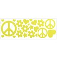thumbnail image 1 of LiteMark Reflective Stickers - Hippy Pack - Lemon Yellow, 1 of 2