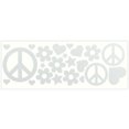 thumbnail image 1 of LiteMark Reflective Stickers - Hippy Pack - White, 1 of 2