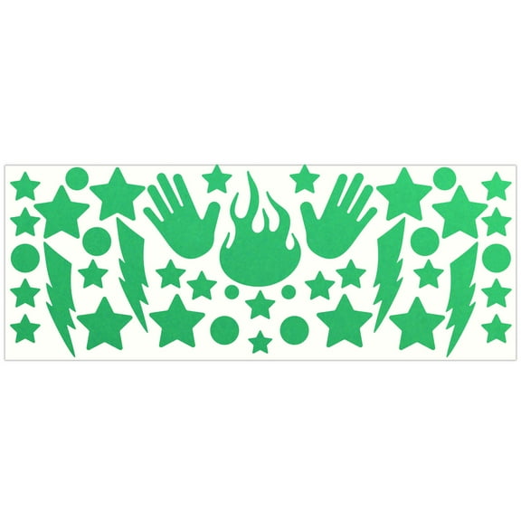 LiteMark Reflective Stickers - Wizard Pack - Green