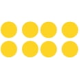 thumbnail image 1 of LiteMark Vinyl Dot Decals, 5.5 inch, Yellow Durable Floor Markers for High Traffic Areas - Pack of 8, 1 of 4