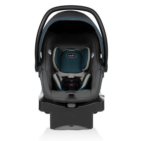 LiteMax DLX Infant Car Seat with FreeFlow Fabric and SafeZone Load Leg Base (Sawyer Gray)