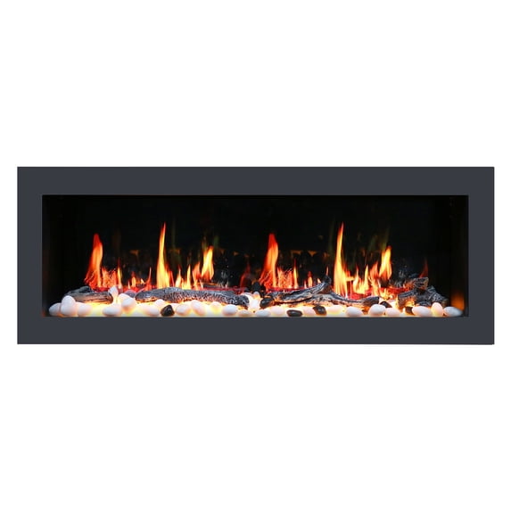 Litedeer Homes Electric Fireplace Insert ZEF78V Litedeer Latitude II Smart Wall Mounted Electric Fireplace With App 48 inch