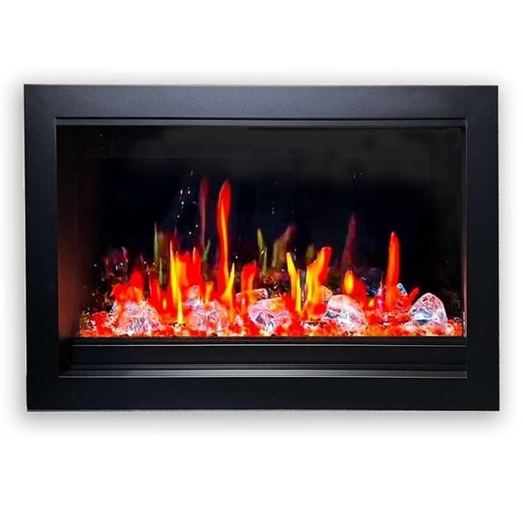 Litedeer Homes LiteStar Smart Electric Fireplace Insert with App Diamond-like Crystal 30inch