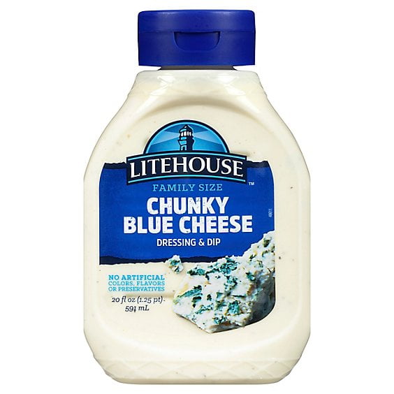 Litehouse Dressing & Dip Chunky Blue Cheese Family Size - 20 Oz