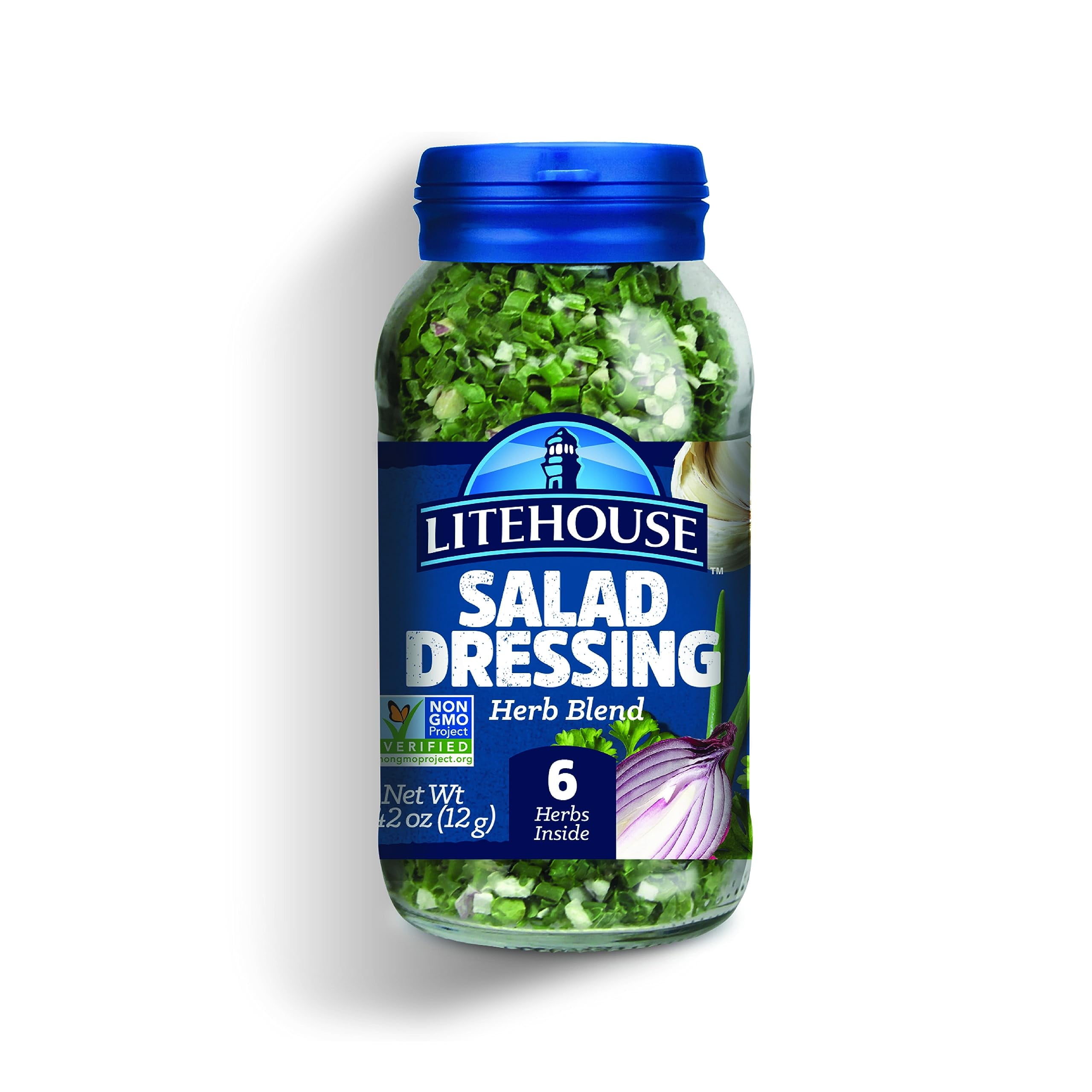 Litehouse Freeze Dried Salad Dressing Herb Blend, Mix Of Chives, Garlic, Dill, Parsley, Shallots