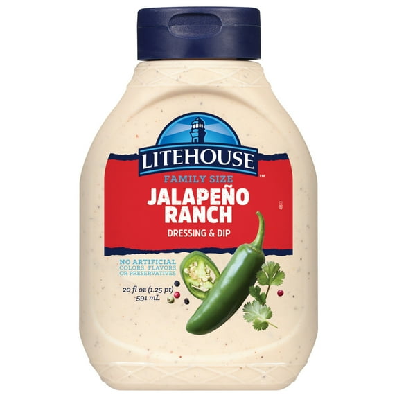 Litehouse Jalapeno Ranch Dressing & Dip Family Size 20 fl oz
