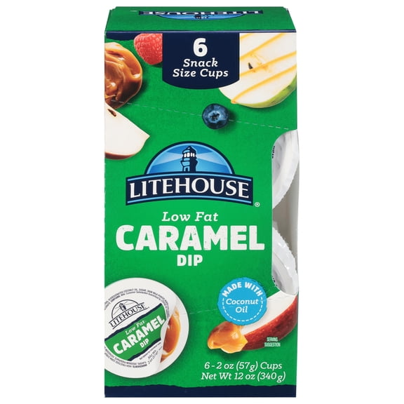 Litehouse Low Fat Caramel Dip Snack Size 6 - 2 oz Cups
