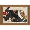 thumbnail image 1 of Liten Men God 24x18 Gold Ornate Wood Framed Canvas Art by Theodor Severin Kittelsen, 1 of 2