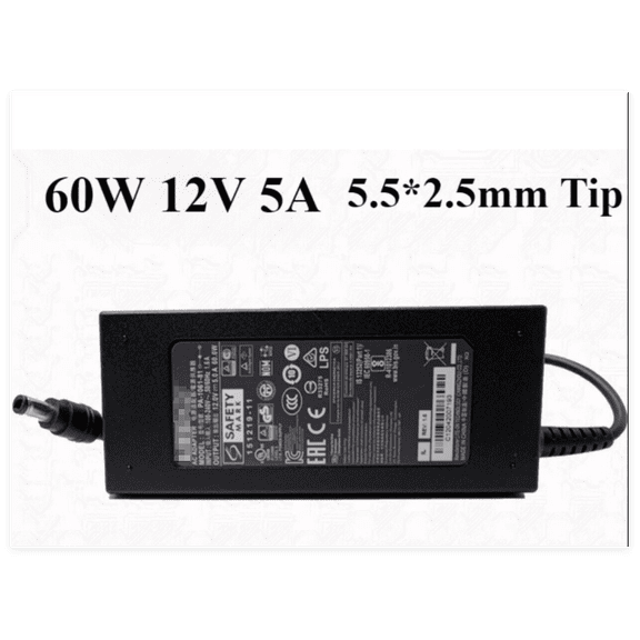 12V 5A 60W AC Power Adapter 5.5*2.5mm PA-1061-0 Power Supply Laptop Charger