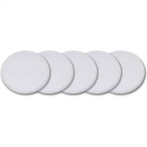 Litepak 5 Pack - Door Knob Protector | Door Bumpers 3" Door Knob Guard Plastic Self Adhesive Prevents Door Handle Damage, White
