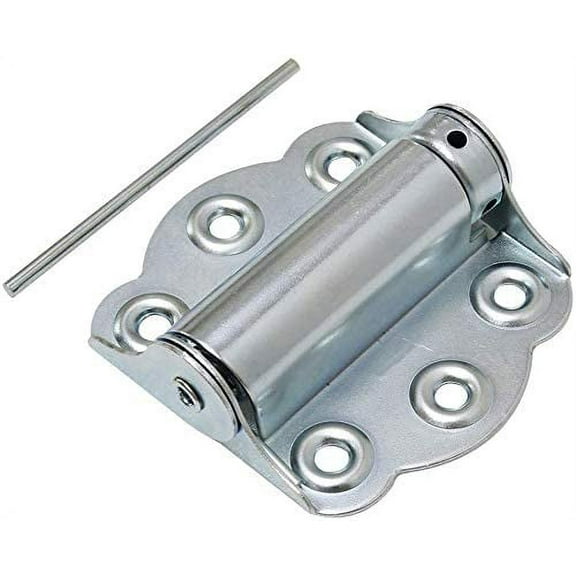 Litepak Adjustable Screen Door Hinge Professional Grade Hardware Self-Closing Easy Install (1 Pack, Zinc Plated)