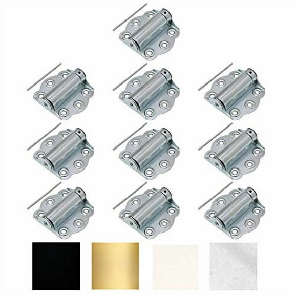 Litepak Adjustable Screen Door Hinge Professional Grade Hardware Self-Closing Easy Install (10 Pack, Zinc Plated)