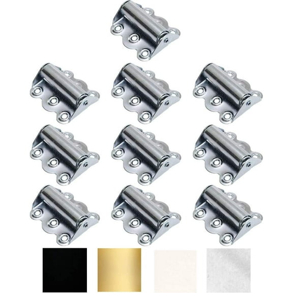 Litepak Screen Door Hinge Professional Grade Hardware Self-Closing Easy Install (10 Pack, Zinc Plated)