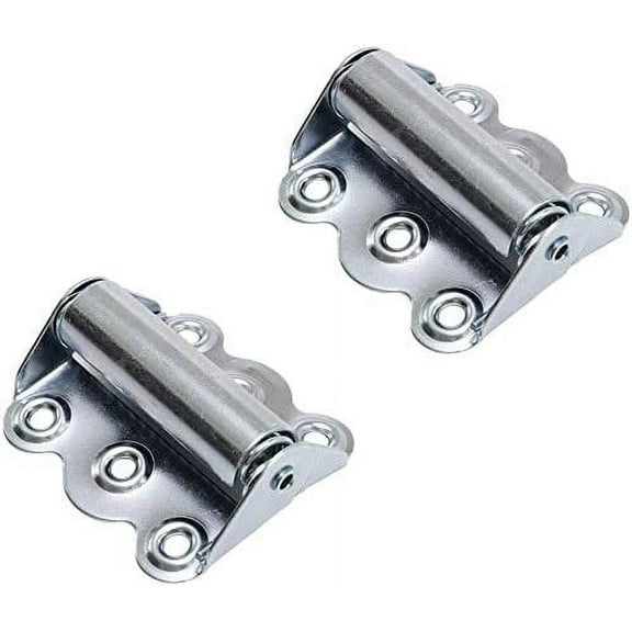 Litepak Screen Door Hinge Professional Grade Hardware Self-Closing Easy Install (2 Pack, Zinc Plated)
