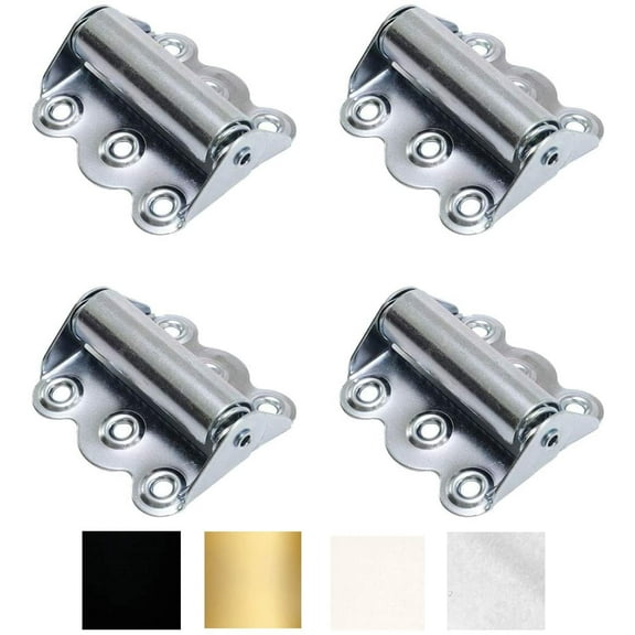 Litepak Screen Door Hinge Professional Grade Hardware Self-Closing Easy Install (4 Pack, Zinc Plated)