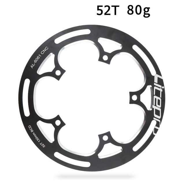 Litepro Aluminum Chain Bike Bash Guard Full CNC 130mm BCD Single Disc