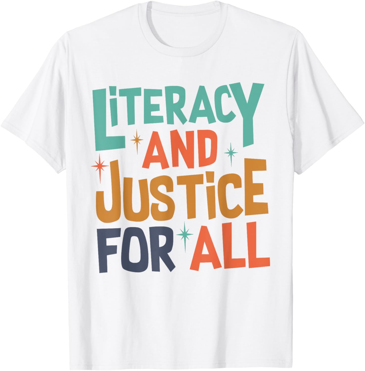 Literacy And Justice For All Reading Teacher Book Club TShirt