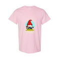 thumbnail image 1 of Literacy Bookworm Gnome Reading Books For A Librarian Teacher Unisex T-Shirt, up to size 5XL, 1 of 2