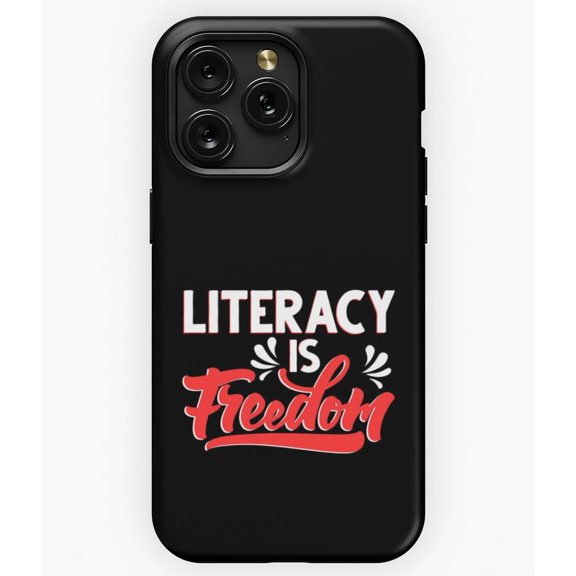 Literacy Is Freedom Education Reading Advocate A9330 Phone Case for iPhone 11 to 17 Pro Max