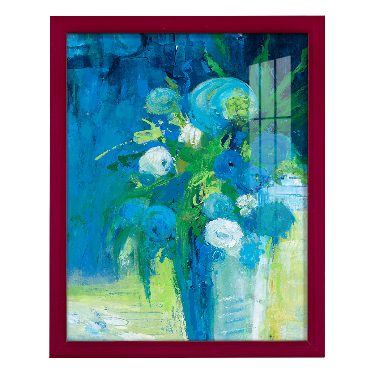 Literal Imaginings -Framed Print w/glass-Cherry Red