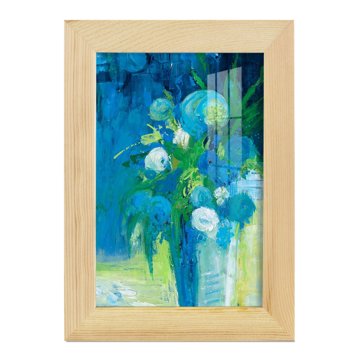 Literal Imaginings -Framed Print w/glass-Natural Wood