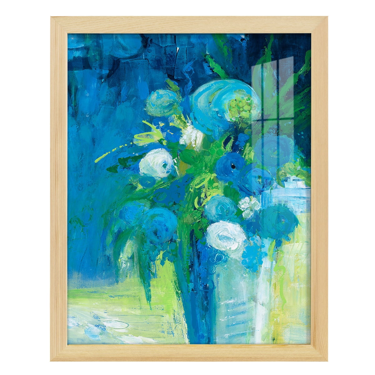 Literal Imaginings -Framed Print w/glass-Natural Wood