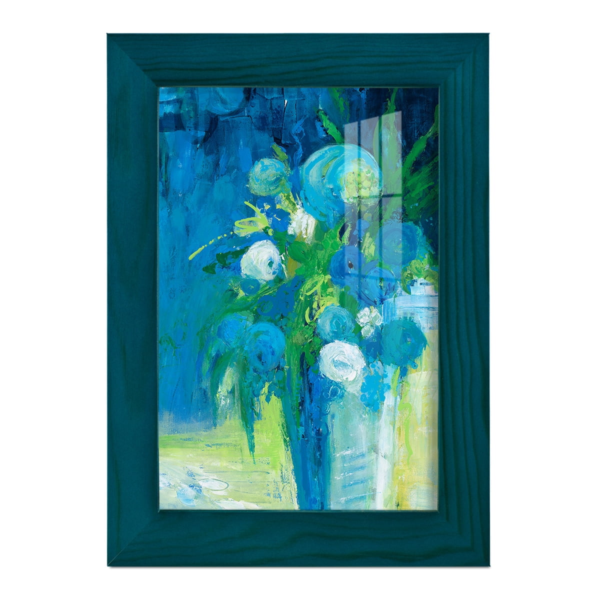 Literal Imaginings -Framed Print w/glass-Ocean Blue